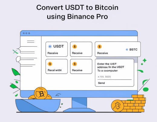 How to Convert USDT to Bitcoin Using Binance Pro